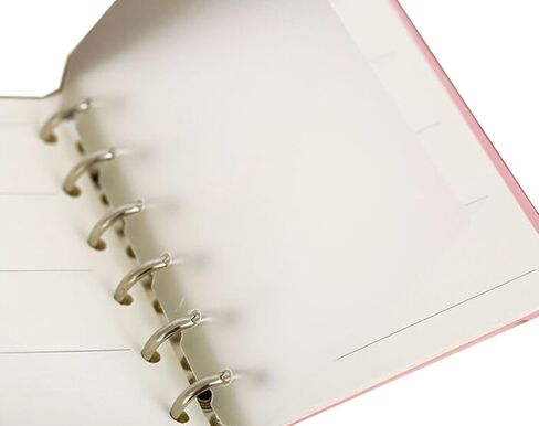 Suillty 6 Holes Transparent Frosted PVC Binder Pages Paper Sheet Dividers Insertable Cards Index Page Tab for Notebook Notepad Journal Diary Planner Memo(A6,10Pack) in Saudi Arabia