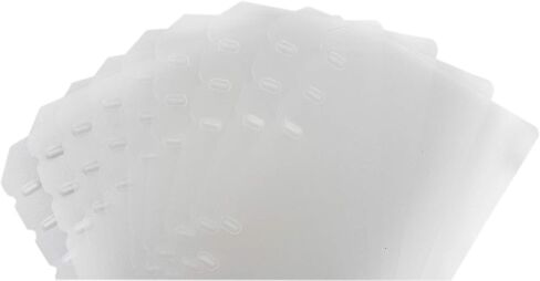 Suillty 6 Holes Transparent Frosted PVC Binder Pages Paper Sheet Dividers Insertable Cards Index Page Tab for Notebook Notepad Journal Diary Planner Memo(A6,10Pack) in Saudi Arabia