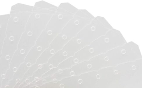 Suillty 6 Holes Transparent Frosted PVC Binder Pages Paper Sheet Dividers Insertable Cards Index Page Tab for Notebook Notepad Journal Diary Planner Memo(A6,10Pack) in Kuwait