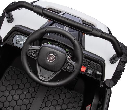 Elevon 24V Kids Ride on UTV Car، لعبة كهربائية بمقعدين للأطفال مع جهاز تحكم عن بعد للوالدين، مساحة تخزين خلفية، ضوء LED، بلوتوث، ألعاب ركوب تعمل بالبطارية للأطفال الكبار 3-8 (بني) in Kuwait