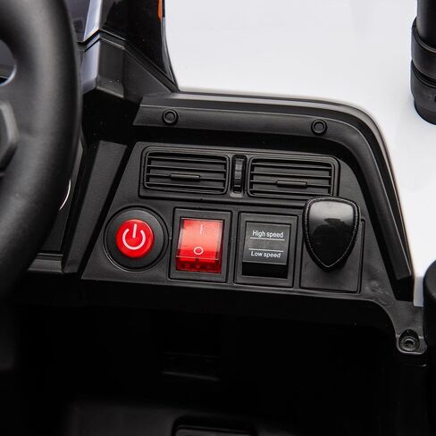 Elevon 24V Kids Ride on UTV Car، لعبة كهربائية بمقعدين للأطفال مع جهاز تحكم عن بعد للوالدين، مساحة تخزين خلفية، ضوء LED، بلوتوث، ألعاب ركوب تعمل بالبطارية للأطفال الكبار 3-8 (بني) in Kuwait