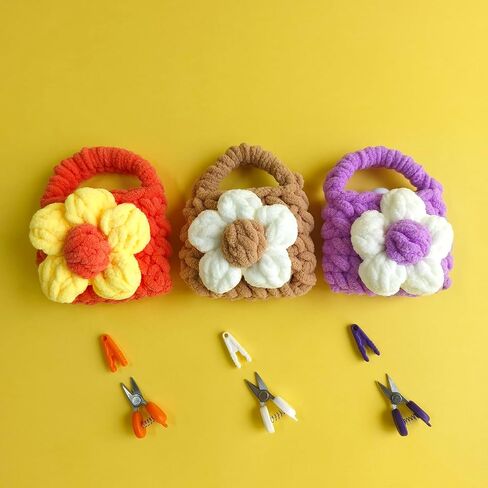 Mini Sicssor with Cover is a Ideal Gift for Craft Enthusiasts, Tiny Scissors Come with a Pounch for Travel, Hademade Sicssor for crochet, knitting, and paper cutting (Purple) in Saudi Arabia