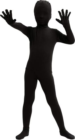 Spooktacular Creations Boy Black Shadow Demon Costume, Halloween Bodysuit Skin Costume for Kids Halloween Dress Up in Saudi Arabia