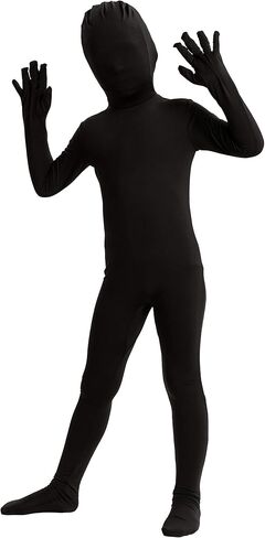 Spooktacular Creations Boy Black Shadow Demon Costume, Halloween Bodysuit Skin Costume for Kids Halloween Dress Up in Saudi Arabia