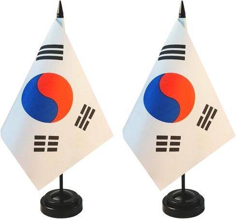 2 Pack EU Desk Flags, EUTable Flag, EU Decorations, EU Conference Flag, EU Flags, 18 x 5.5 inches - Vivid Color and Fade Resistant in Kuwait