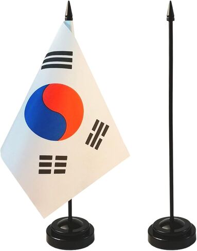 2 Pack EU Desk Flags, EUTable Flag, EU Decorations, EU Conference Flag, EU Flags, 18 x 5.5 inches - Vivid Color and Fade Resistant in Kuwait
