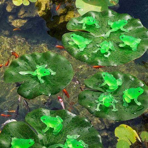 30PCS Rubber Frogs for Kids, Realistic Mini Frog Toys for Play Animal Frog Party Favors in Saudi Arabia