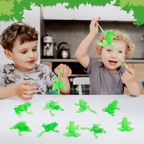30PCS Rubber Frogs for Kids, Realistic Mini Frog Toys for Play Animal Frog Party Favors in Saudi Arabia
