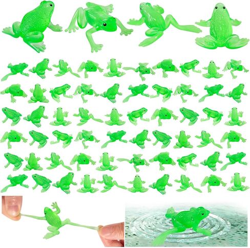 30PCS Rubber Frogs for Kids, Realistic Mini Frog Toys for Play Animal Frog Party Favors in Saudi Arabia