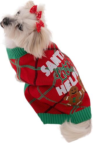 سترة قبيحة من Pets Santa's Little Helper، أخضر، مقاس كبير in Kuwait