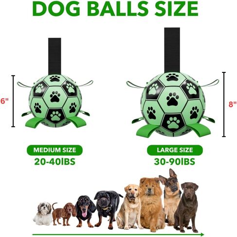 Glowing Pet Toys for Soccer Fun, Glow-in-Dark Fetch Toys for Dogs and Cats, Outdoor and Indoor Use (Medium) in Saudi Arabia