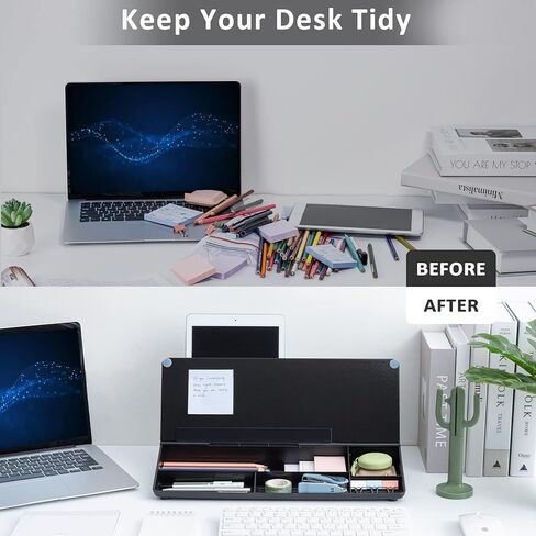 TIANSE Desktop Whiteboard Dry Erase with Organizer Keyboard Desk Whiteboard to Do List Memo Notepad Desk Buddy for Office Home in Saudi Arabia