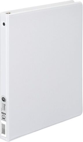 مجلد حلقات مكون من 3 حلقات من ويلسون جونز، مقاس 1/2 بوصة، مجلد عرض دائري دائري، حجم الحرف، أساسي، سلسلة 362، قابل للتخصيص، أبيض (W362-13WV) in Kuwait