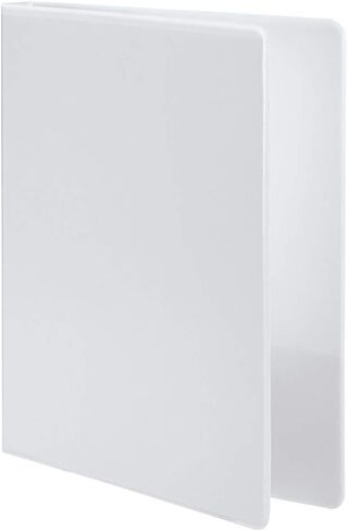 مجلد حلقات مكون من 3 حلقات من ويلسون جونز، مقاس 1/2 بوصة، مجلد عرض دائري دائري، حجم الحرف، أساسي، سلسلة 362، قابل للتخصيص، أبيض (W362-13WV) in Kuwait