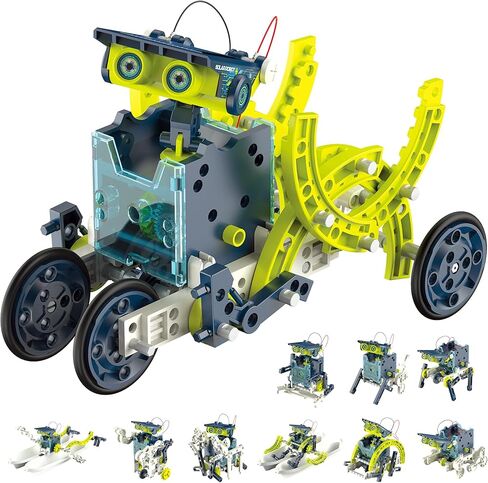 Hot Bee 12-in-1 STEM Solar Robot Kit - STEM Projects for Kids Ages 8-12, Learning Educational Science Kits, DIY Building Toys, Birthday for 8 9 10 11 12 13 Year Old Boys Girls in Saudi Arabia