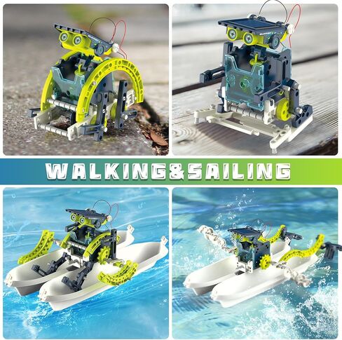 Hot Bee 12-in-1 STEM Solar Robot Kit - STEM Projects for Kids Ages 8-12, Learning Educational Science Kits, DIY Building Toys, Birthday for 8 9 10 11 12 13 Year Old Boys Girls in Saudi Arabia