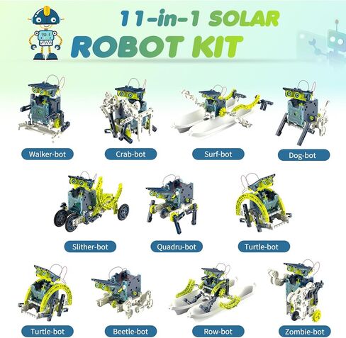 Hot Bee 12-in-1 STEM Solar Robot Kit - STEM Projects for Kids Ages 8-12, Learning Educational Science Kits, DIY Building Toys, Birthday for 8 9 10 11 12 13 Year Old Boys Girls in Saudi Arabia