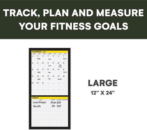 Dry Erase Workout Calendar Poster - Fitness Calendar, Workout Planner, To-Do List, Fitness Planner Notes Section for Workout Tracking and Home Gym in Saudi Arabia