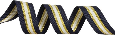 ATRBB 24 ياردة 1 بوصة أخضر/ذهبي/أصفر شريط Grosgrain شريط مزدوج الوجه من البوليستر الملون للحرف اليدوية DIY تغليف حزمة الهدايا in Saudi Arabia