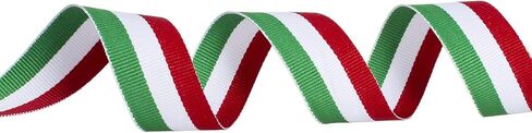 ATRBB 24 ياردة 1 بوصة أخضر/ذهبي/أصفر شريط Grosgrain شريط مزدوج الوجه من البوليستر الملون للحرف اليدوية DIY تغليف حزمة الهدايا in Saudi Arabia
