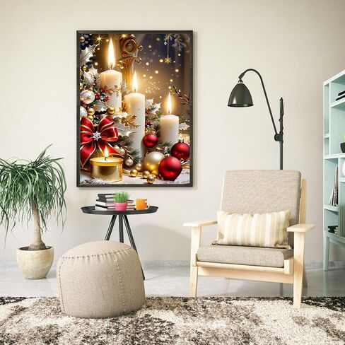 WEUOPG Christmas Diamond Painting Kits for Adults, Snowman Family Diamond Art Kits for Adults&Beginner, Full Drill Diamond Art Paint with 5D Round Diamonds for Home Wall Decor (Snowmen-Red) in Saudi Arabia