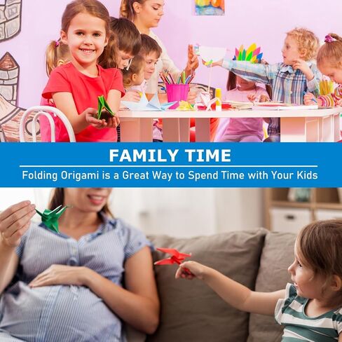 Origami Paper 100 Sheets, 20x20 cm/8 Inch Large Origami Paper Double Sided(70gsm), 20 Colors Square Origami Paper for Kids DIY School Arts Crafts Projects Children Adults in Saudi Arabia