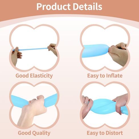 260 Balloons, Long Balloons, 100 Pcs Clear 260 Balloons, Long Balloons for Tying Balloon Arch, Latex Balloons for Animal Balloons, Transparent Twisting Balloons for Halloween Wedding Birthday Party in Kuwait