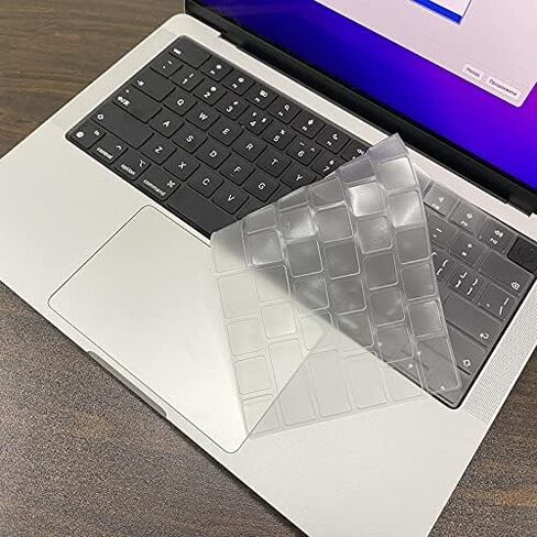 حافظة Se7enline متوافقة مع جهاز MacBook Air 13.6 بوصة M3 M2 لجهاز mac air موديل A2681/A3113 2024 2023 2022 حافظة جلدية PU حافظة للكتب وغطاء فوليو وغطاء لوحة مفاتيح شفاف، بني in Saudi Arabia