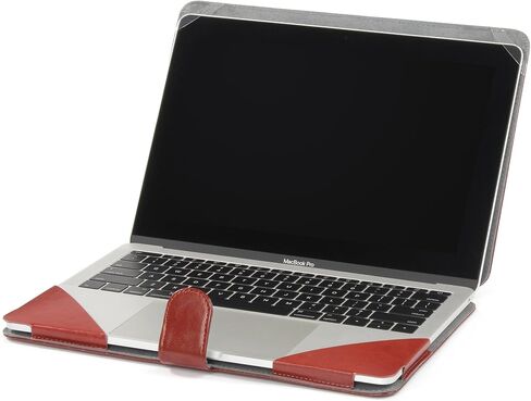 حافظة Se7enline متوافقة مع جهاز MacBook Air 13.6 بوصة M3 M2 لجهاز mac air موديل A2681/A3113 2024 2023 2022 حافظة جلدية PU حافظة للكتب وغطاء فوليو وغطاء لوحة مفاتيح شفاف، بني in Saudi Arabia