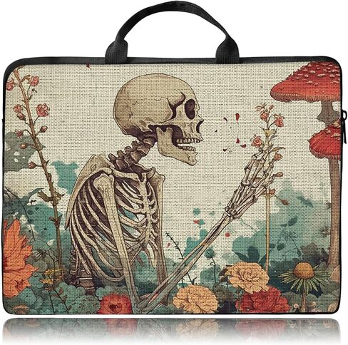 Skeleton Laptop Sleeve Case, 14 15 15.4 15.6 inch Laptop Bag Case with Handle for Women Girls Men, Traveling Laptop Sleeve Compatible with MacBook, HP, Dell, Lenovo in Saudi Arabia