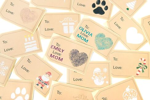 Unique Gift Tags - Christmas Gift Tags (7 Colors) – 300 Gift Wrapping Tags (175 Blank Tags +125 to: Love: Labels) – Kraft Paper Gift Tags with 3 Stencils – Gift Tags with String Attached w/Jute Rope in Saudi Arabia