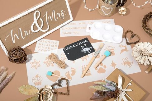 Unique Gift Tags - Christmas Gift Tags (7 Colors) – 300 Gift Wrapping Tags (175 Blank Tags +125 to: Love: Labels) – Kraft Paper Gift Tags with 3 Stencils – Gift Tags with String Attached w/Jute Rope in Saudi Arabia