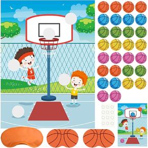PLULON Pin The Baseball Party Game for Kids Pin The Baseball on The Glove and Bat Large Baseball Poster with Baseball Stickers for Boys Girls Birthday Party Wall Decorations Classroom Activities