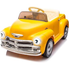 Licensed Chevrolet Ride On Car for Kids w/Parent Remote, 12V Ride On Car Toys for Ages 3-5, 2 Speed, Front &Ear Headlights, Kids Electric Cars with Dual Doors, 4 Wheel Cushion, Music Player