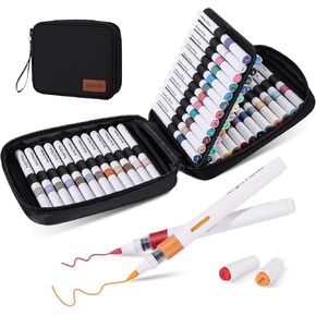 48 Colors Acrylic Markers, Acrylic Paint Pens Markers, Premium Acrylic Markers for Wood,Rock Painting, Glass, DIY Crafts Making Art Supplies, Canvas, Stone