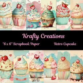 Retro Cupcakes 6x6 Scrapbook Paper