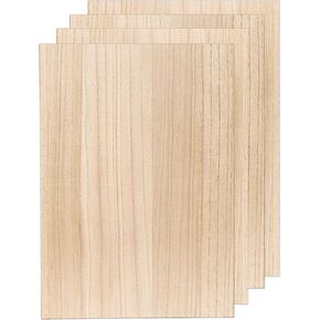 4 عبوات من ألواح خشب MDF بمقاس 30.48 سم × 43.18 سم - ألواح خشبية سميكة 1/4 بوصة، ورقة MDF مكسوة مزدوجة الجوانب للحرف اليدوية المنزلية الصنع
