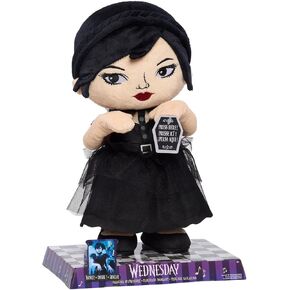 Just Play Wednesday Dancing Plush Doll with Music and Movement, 12.5-inch Dancing Plushie, Interactive Toy, Kids Toys for Ages 3 Up