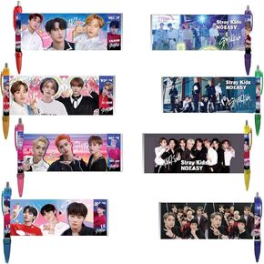 أقلام جل من YiYiXiXi 8 قطع STRAY-KIDS قلم حبر جاف STRAY K-IDS Merch اللوازم المكتبية للهدايا (أحمر) in Kuwait