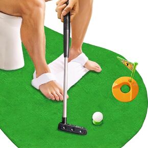Toilet Golf Game, Mini Golf Gag Gifts for Men, Funny Unique White Elephant Gifts, Prank Bathroom Gifts, Gag Gifts for Dad Husband, Boyfriend, Men