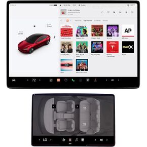 TWRAPS Screen Protectors for Tesla Model X/S 2023 2024, Front & Back/Rear, Clear HD | 9H PET Ultra Tough Shockproof Screen Saver Cover, Touchscreen Infotainment Display Protective Foil Guard