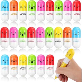 36 Pcs Party Favors for Kids Capsule Pens, Classroom Prizes, Goodie Bag Stuffers, Pinata Filler, Carnival Rewards Prize Box Toys, Halloween Birthday Return Gifts for Boys Grils