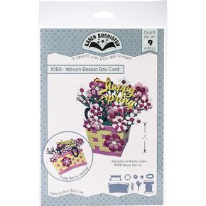 KB Riley Karen Burniston Dies-Woven Basket Box Card, Silver