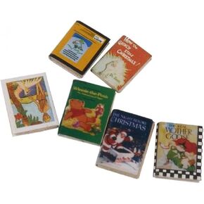 6Pcs 1:12 Dollhouse Miniature Ornament Book Model,Colorful Dolls Books Pocket Art Deft Processed,Dollhouse Accessories,Dollhouse Décor