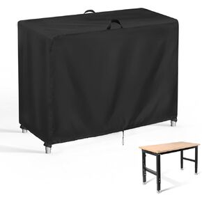 Kingling Work Bench Cover, 48 inch Wood Work Table Cover Workbench Cover Protection for Adjustable Height Workbench/Workshop Table/Rolling Workbench Waterproof&Dustproof Protective Cover-48"x 21"x 31"