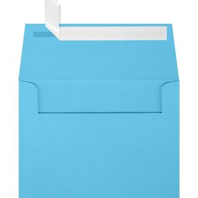 LUXPaper A6 Invitation Envelopes | Peel & Press | 4 3/4" x 6 1/2" | Bright Blue | 60lb. Text | 50 Qty
