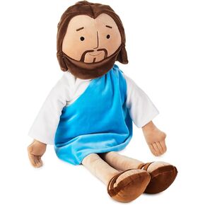 Hallmark Big My Friend Jesus Plush Doll, 25.5" Large Stuffed Jesus, Religious Gift for Kids for Easter, Christmas, Baptism Gift and More