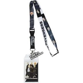 Tokyo Revengers Anime Tokyo Manji Gang Breakaway Lanyard ID Badge Holder with 2" Rubber Charm