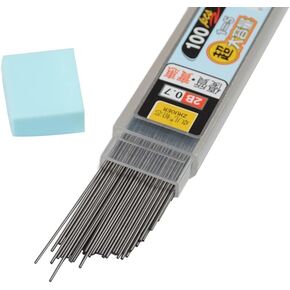 100Pcs/ Box 0. 7mm Processed Graphite Lead 2B Mechanical Pencil Replace Lead Pencil Refill Erasable Smooth Writing Drawing Stationery Writing and Correction Supplies