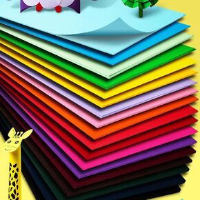 KYMY 30 Sheets Colored A4 Construction Cardstock Papers, 10 Assorted Macaron Colors 230gsm Thick Pastel DIY Craft Papers for Origami, Scrapbook Craft, Arts Painting Preschool Classroom Supplies